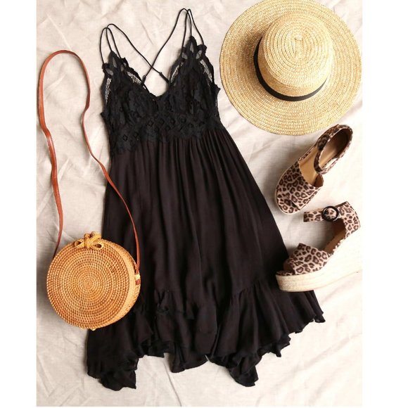 💋 NWT! Free People FP Adella Slip Dress Lace - Picture 3 of 14
